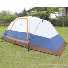 Two Bedroom Camping Rainproof 5-8 People Double Layer Big Tent